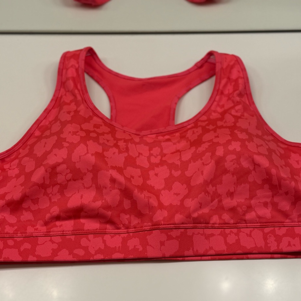 GAP Pink Floral Sports Bra & Bike Shorts Set